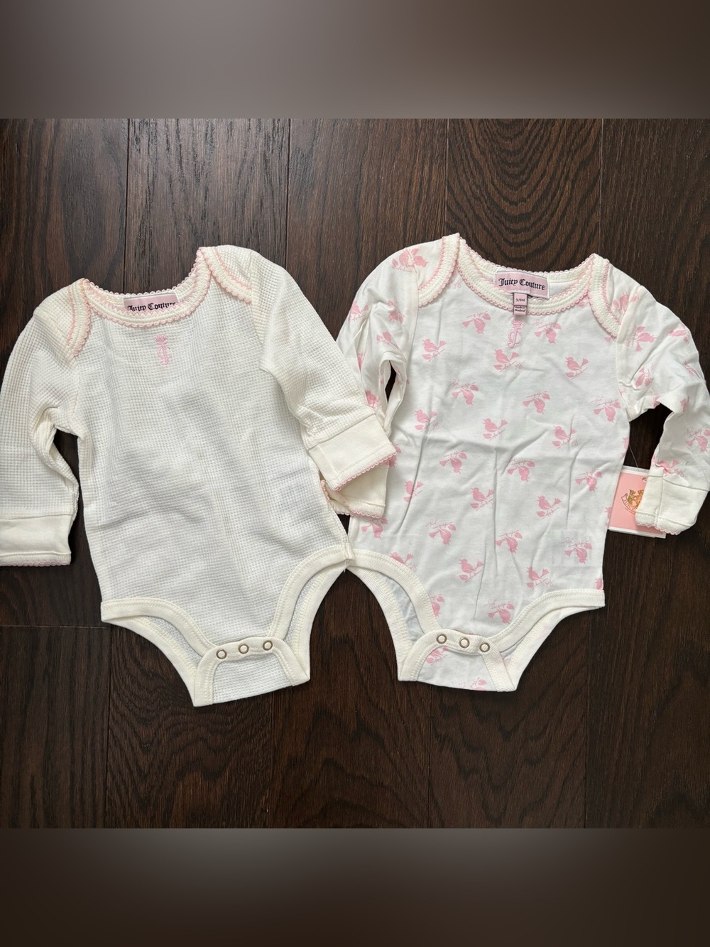 Juicy Couture Baby girl onesies rompers NWT
